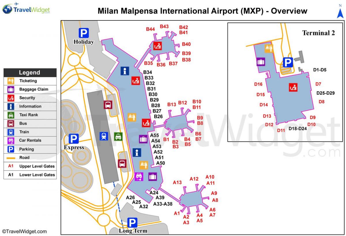kaart milano lennujaamades ja rongijaamades