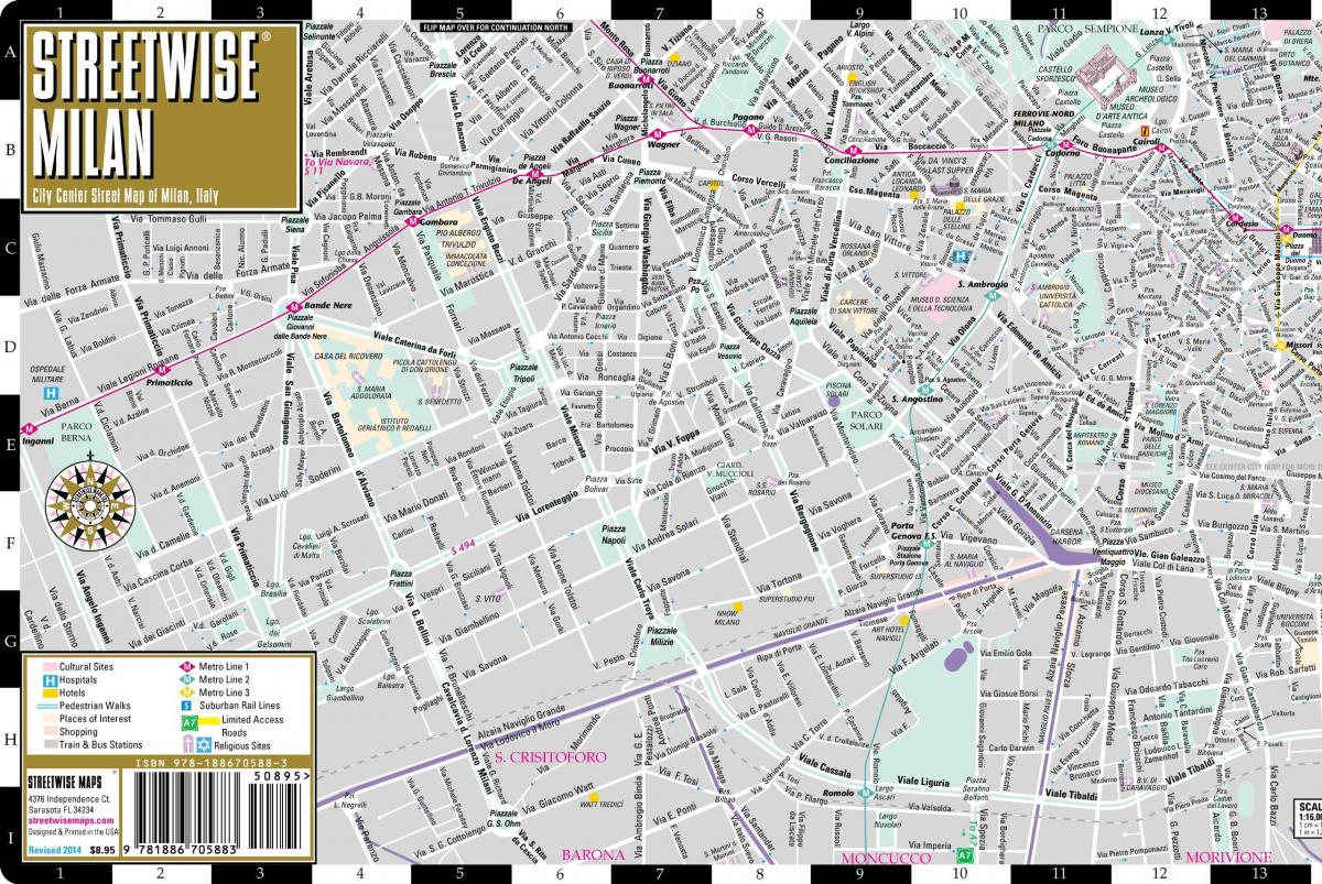 street map milano kesklinn