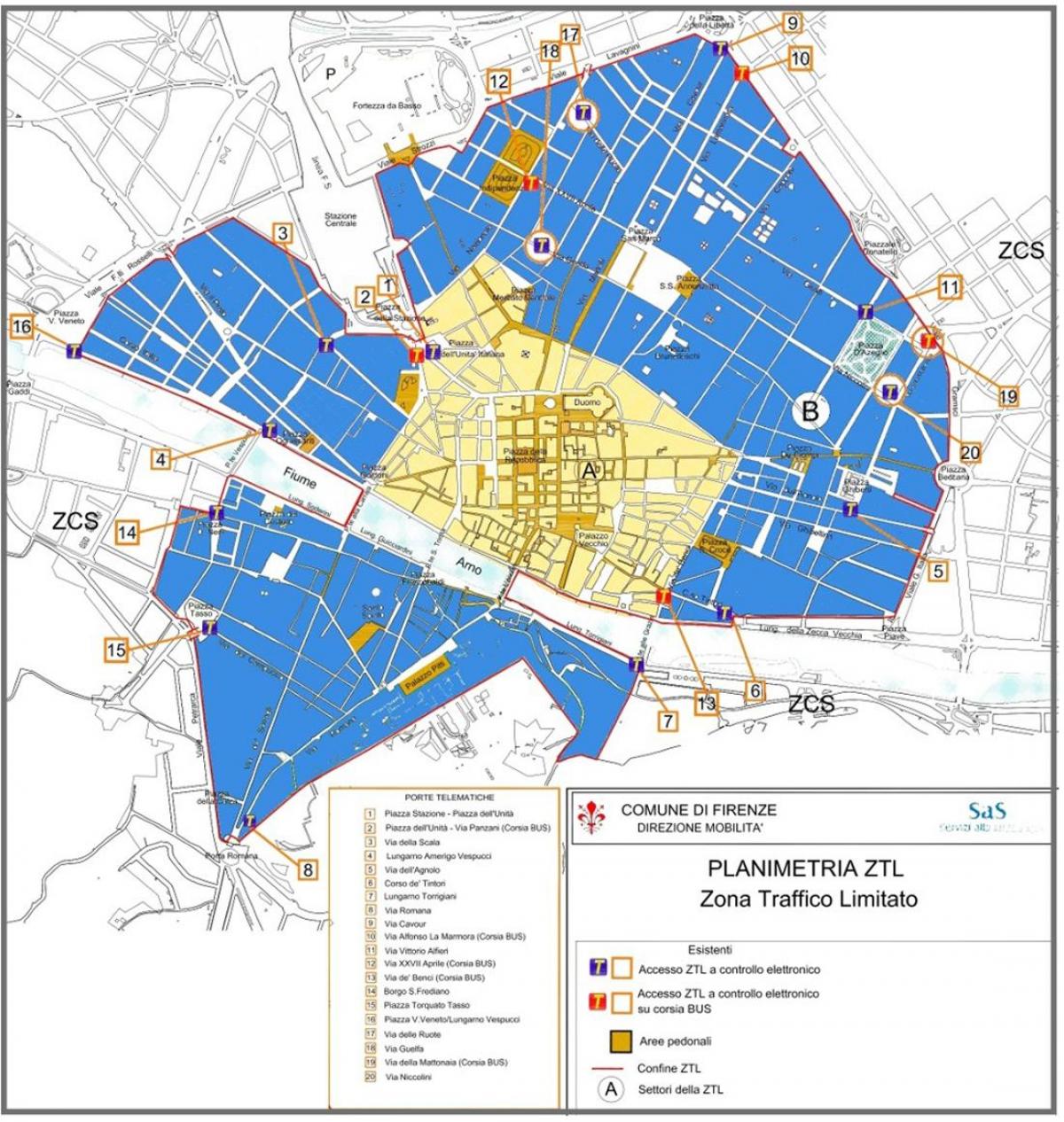 kaart milano ztl zone