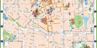 Milano itaalia vaatamisväärsuste kaardil
