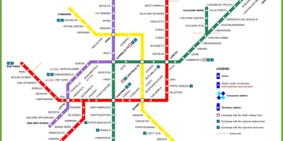 Metro milano kaart