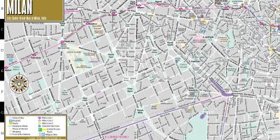 Street map milano kesklinn